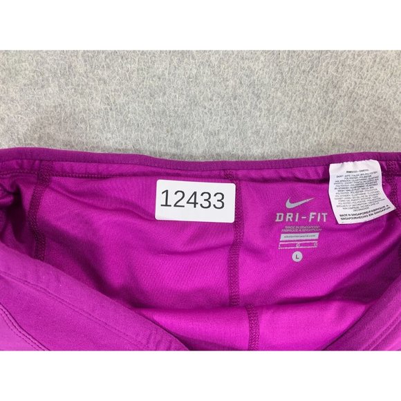 Nike Dri Fit Compression Lined Shorts Skirt (Women's Large) Purple - Picture 4 of 10